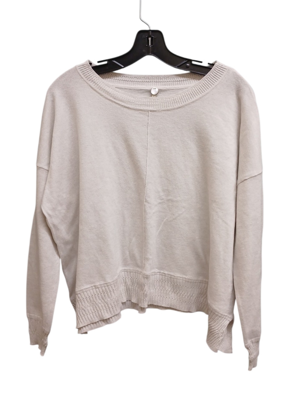 Margaret O'leary Neutral Beige Lightweight Crewneck Sweater Size Medium